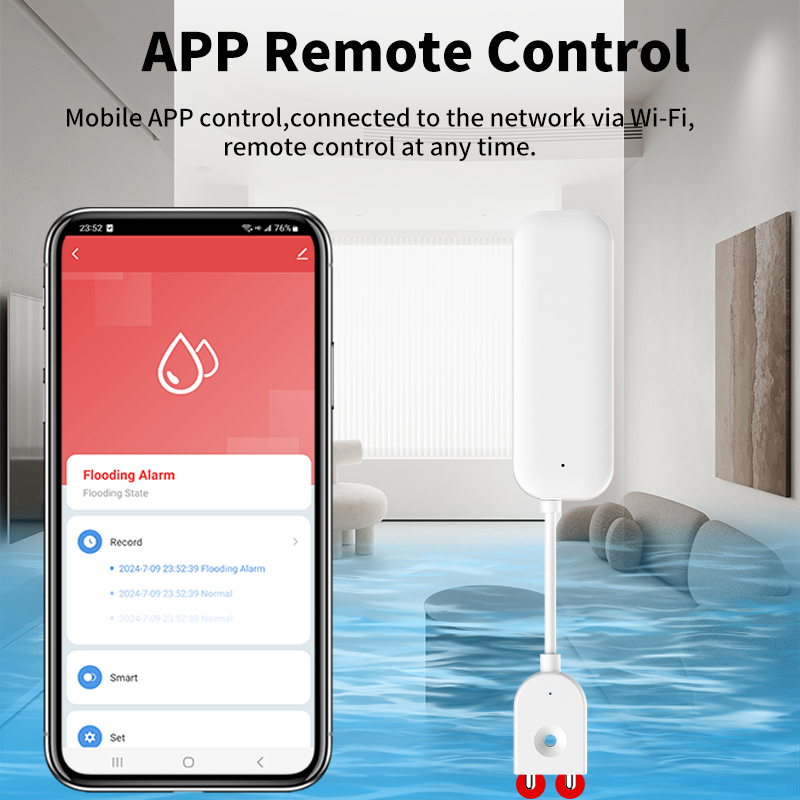 Tuya WiFi ZigBee Water Sensor  - Home Security Home Assistant avaliação e preço
