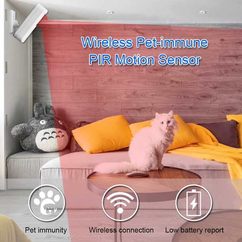 White Wireless 433MHz Infrared - Home Security Adt avaliação e preço