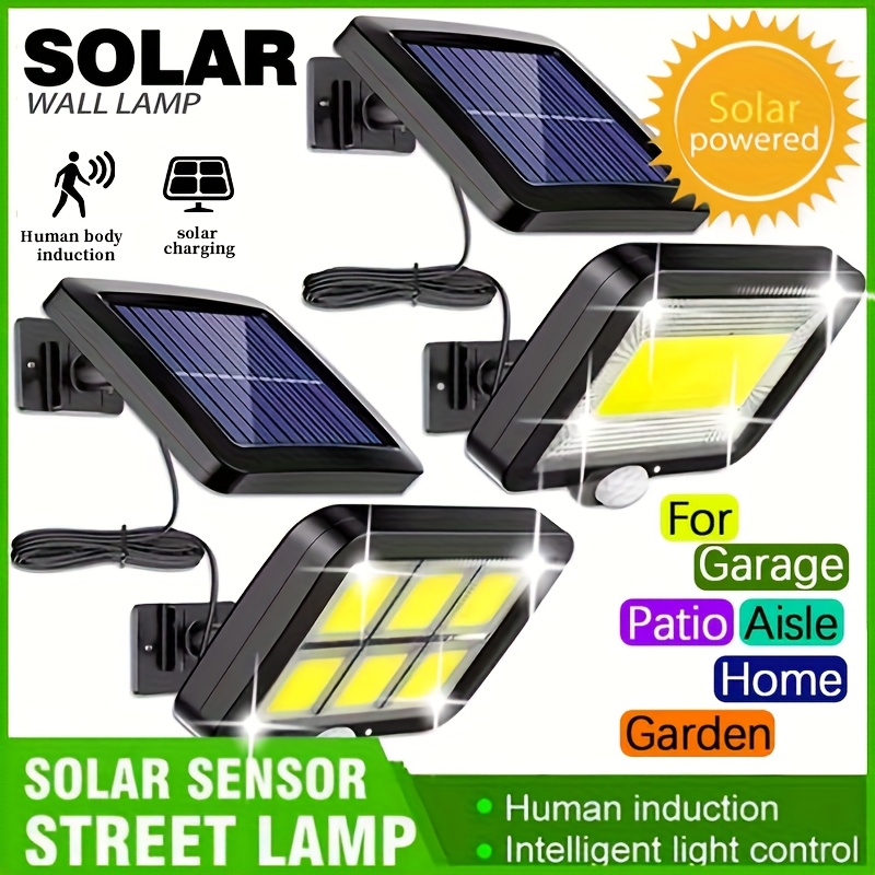 LED Solar Split Wall Lamp Outd - Home Security Flood Lights avaliação e preço