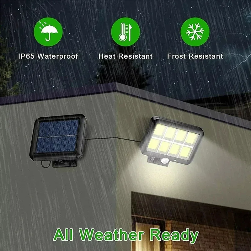 LED Solar Split Wall Lamp Outd - Home Security Flood Lights avaliação e preço