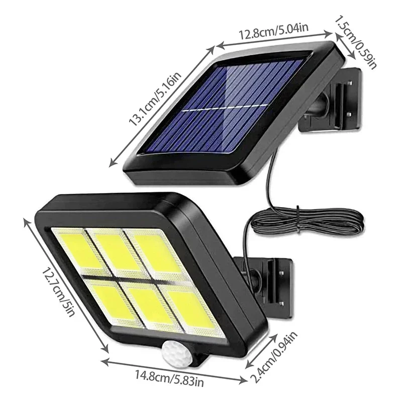 LED Solar Split Wall Lamp Outd - Home Security Flood Lights avaliação e preço