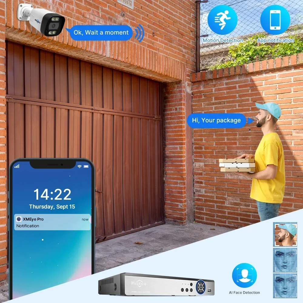 Hiseeu 4K 8channel 8mp Outdoor - Home Security Nvr avaliação e preço