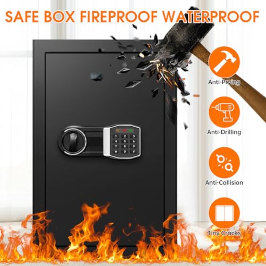Home security safe: 3.4 cu ft  - Safe Box Digital avaliação e preço