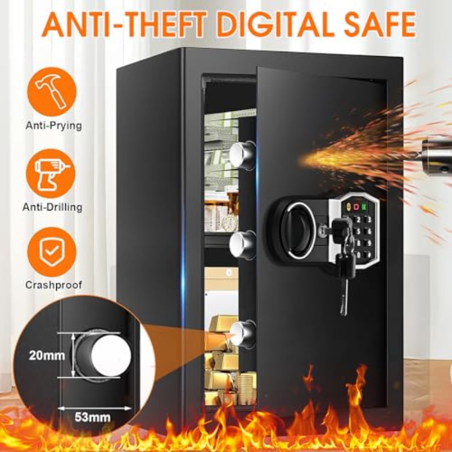 Home security safe: 3.4 cu ft  - Safe Box Digital avaliação e preço