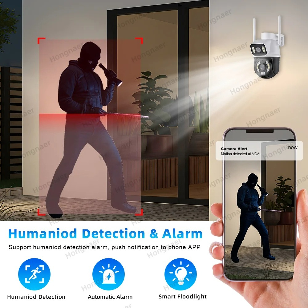 Hongnaer 6MP 4CH Dual Lens Hom - Home Security Nvr avaliação e preço