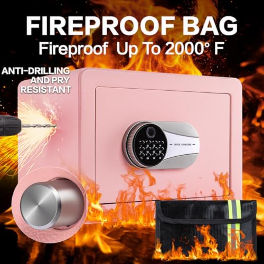 0.6 Cubic Feet Biometric Safe  - Safe Box Digital avaliação e preço