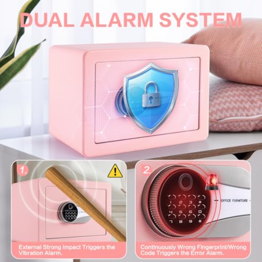 0.6 Cubic Feet Biometric Safe  - Safe Box Digital avaliação e preço