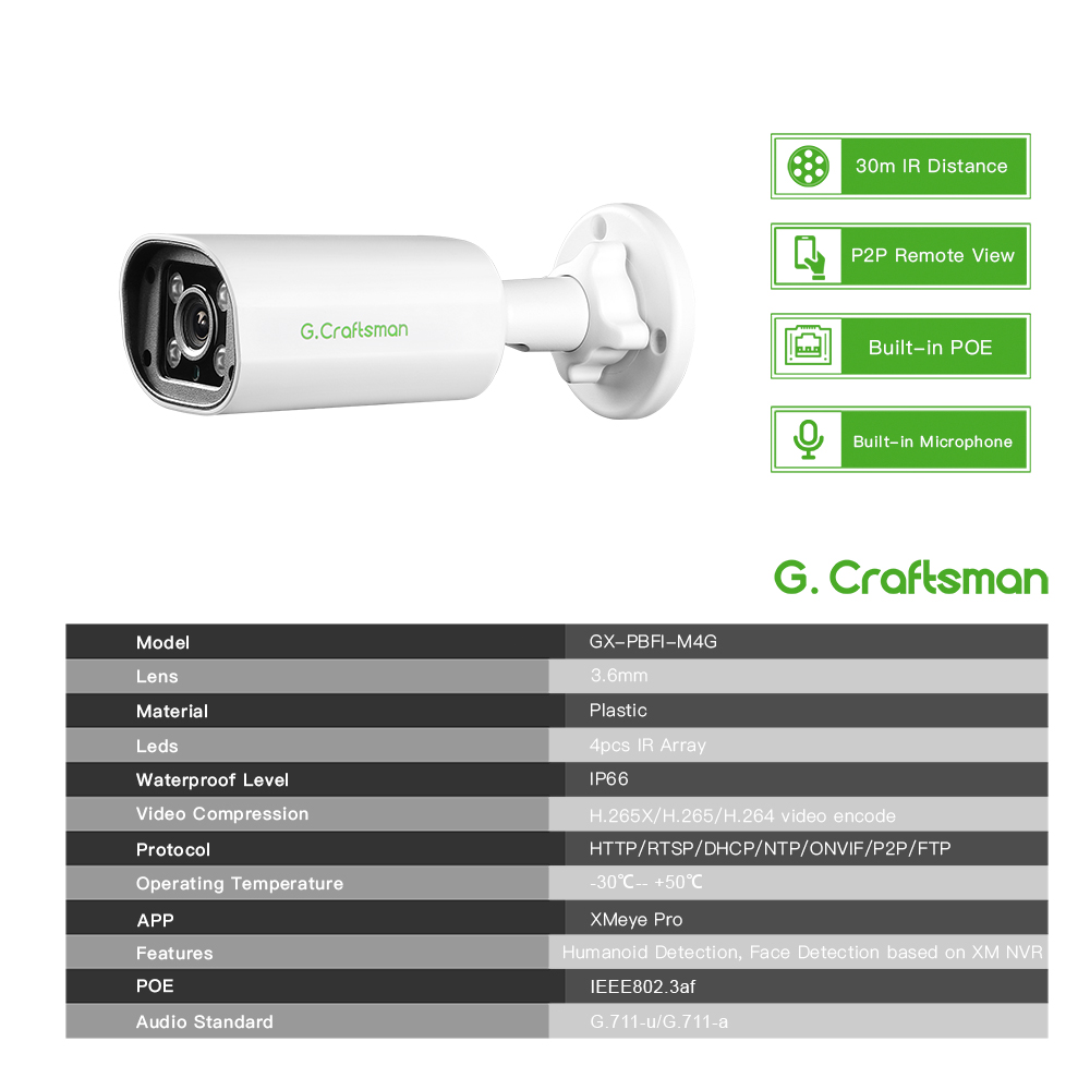 C GC PB 4MP POE IP Camera,Buil - Home Security Upgrades avaliação e preço