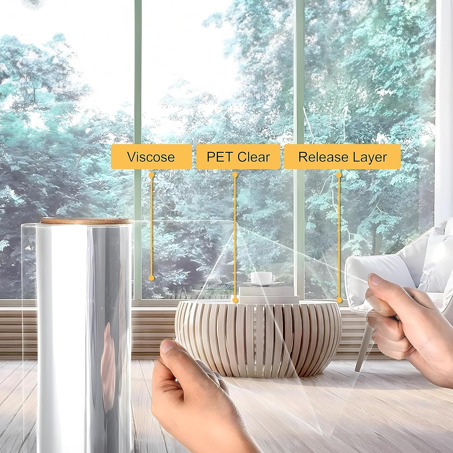 Clear Security and Safety Wind - Home Security Film For Windows avaliação e preço