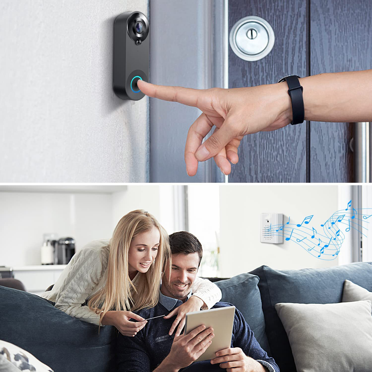 5G 2.4G WiFi Video Doorbell 10 - Home Security Adt avaliação e preço