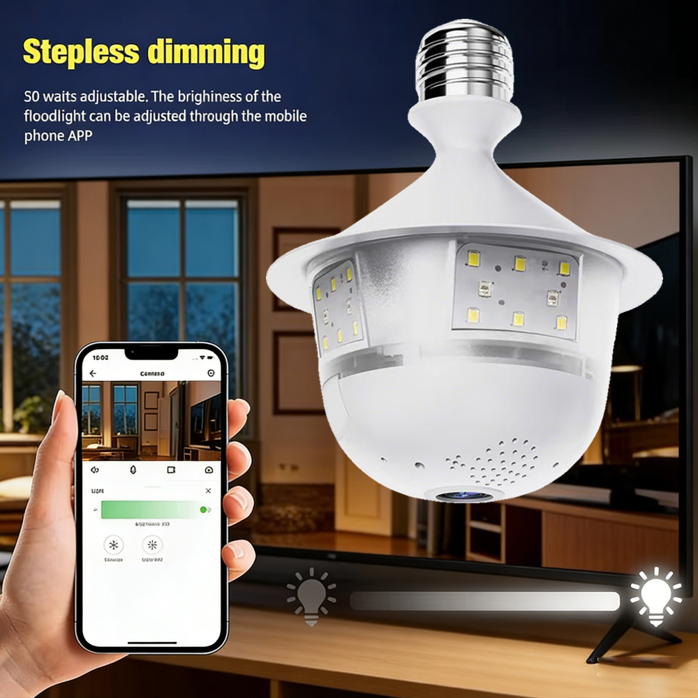 Bulb Indoor Camera Security In - Home Security Flood Lights avaliação e preço