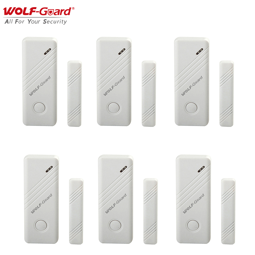 6 x Wolf-Guard Wireless Contac - Home Security Adt avaliação e preço