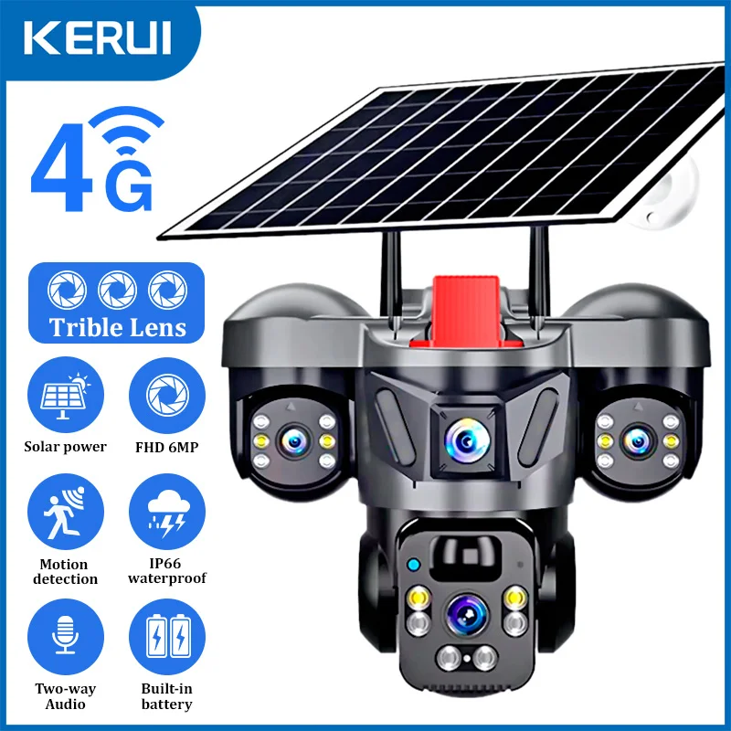 KERUI V380 Pro Outdoor PTZ 6MP - Home Security Upgrades avaliação e preço