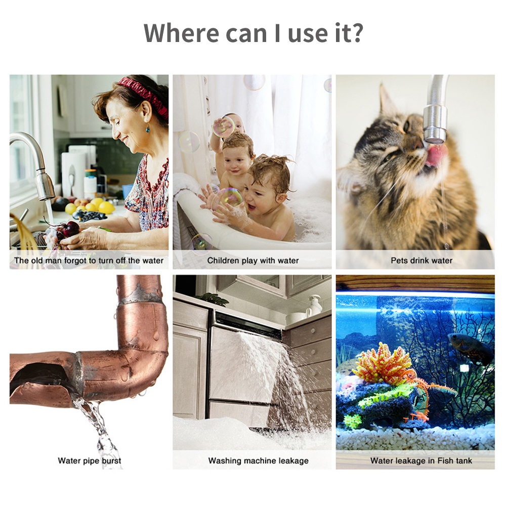 Tuya WiFi Smart Water Sensor L - Home Security Home Assistant avaliação e preço