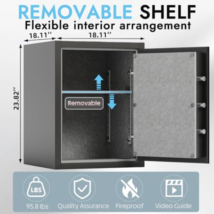 Biometric Fireproof Safe Box f - Safe Box Digital avaliação e preço