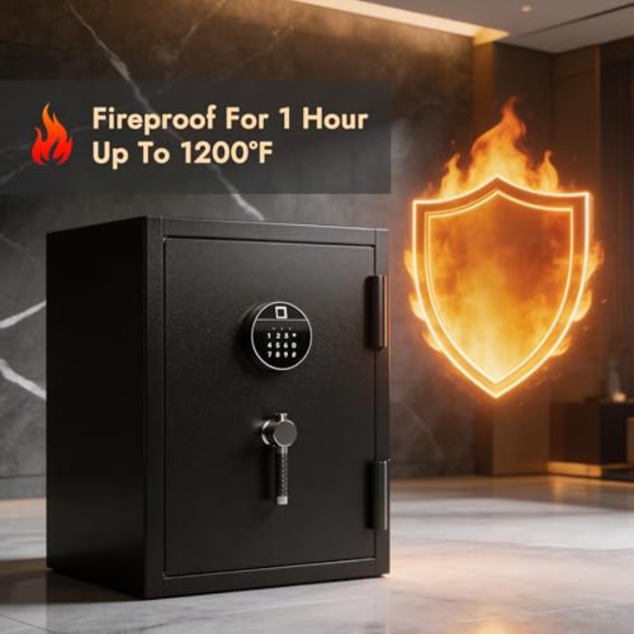Biometric Fireproof Safe Box f - Safe Box Digital avaliação e preço