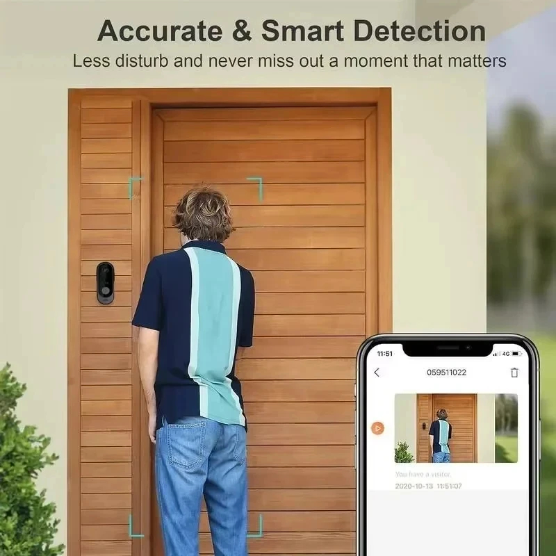 Tuya WIFI Camera Doorbell HD V - Home Security Adt avaliação e preço
