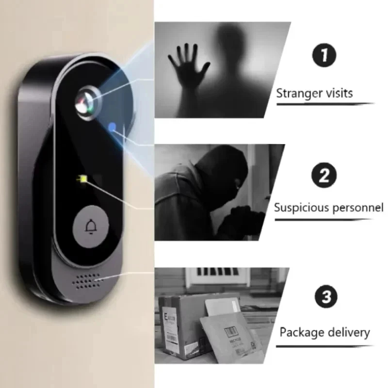 Tuya WIFI Camera Doorbell HD V - Home Security Adt avaliação e preço