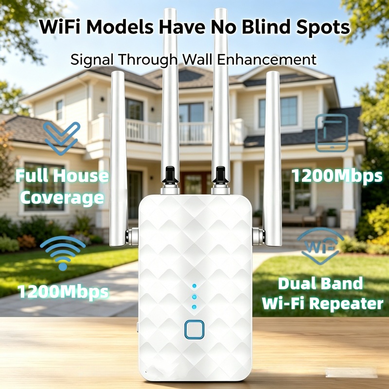 1200Mbps WiFi Repeater Wireles - Home Security Outdoor avaliação e preço