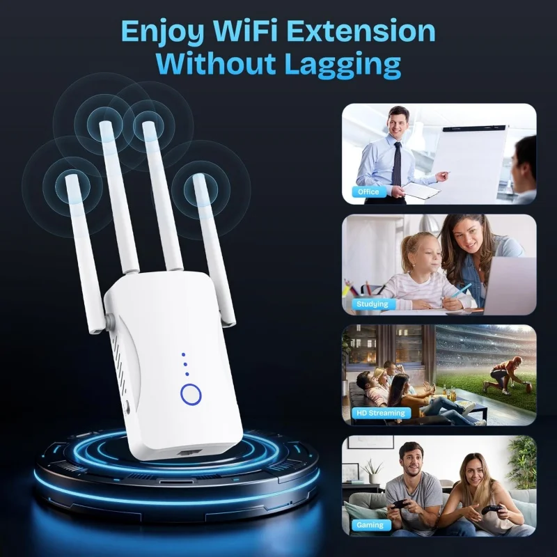 2.4G/5GHz Dual Band WiFi Repea - Home Security Outdoor avaliação e preço