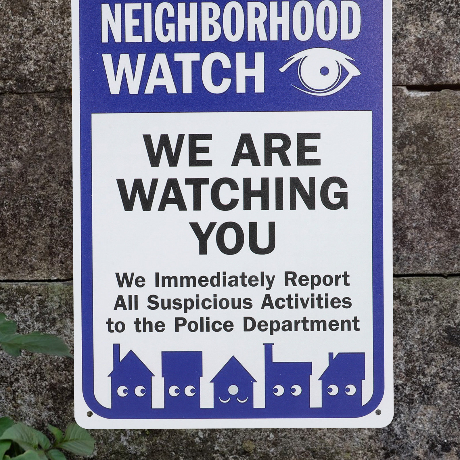 We Are Watching You Sign Weath - Home Security Outdoor avaliação e preço