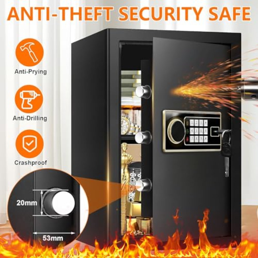 3.4 Cuft Large Fireproof Safe  - Safe Box Digital avaliação e preço