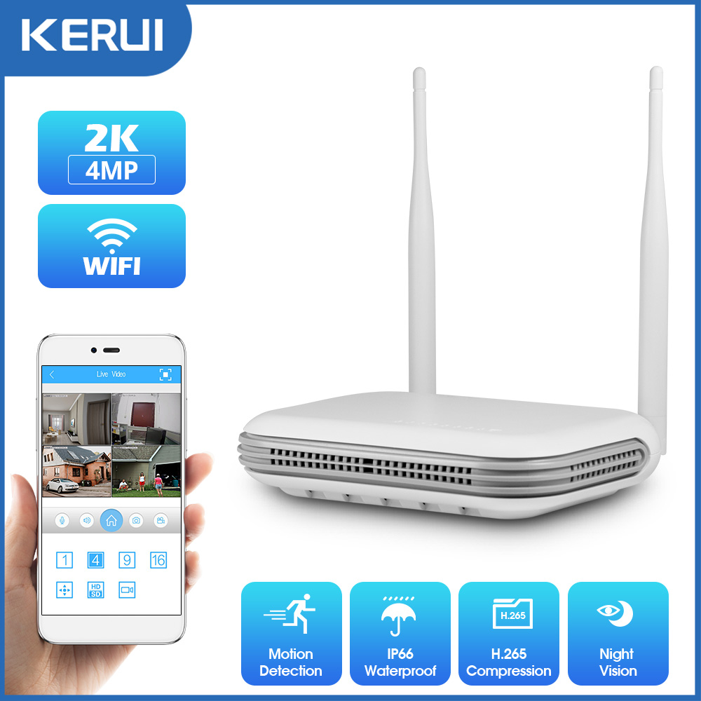 KERUI 2K 4MP Outdoor Full HD S - Home Security Nvr avaliação e preço