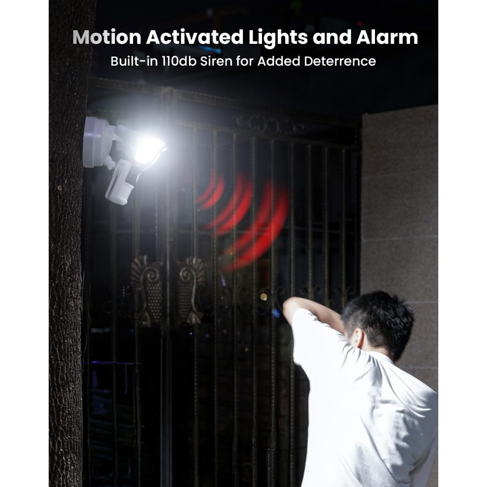 iegeek floodlight camera, 5mp  - Home Security Flood Lights avaliação e preço
