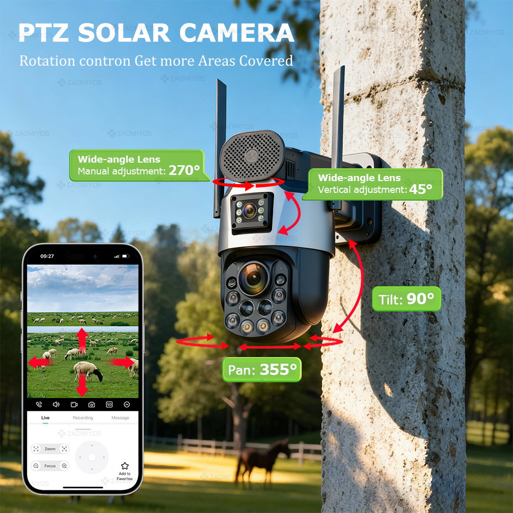 Dual Lens Home Outdoor Surveil - Home Security Upgrades avaliação e preço