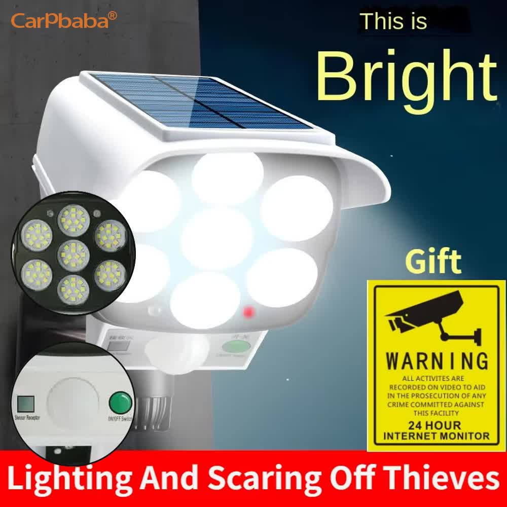 Outdoor Solar Light Motion Sen - Home Security Flood Lights avaliação e preço