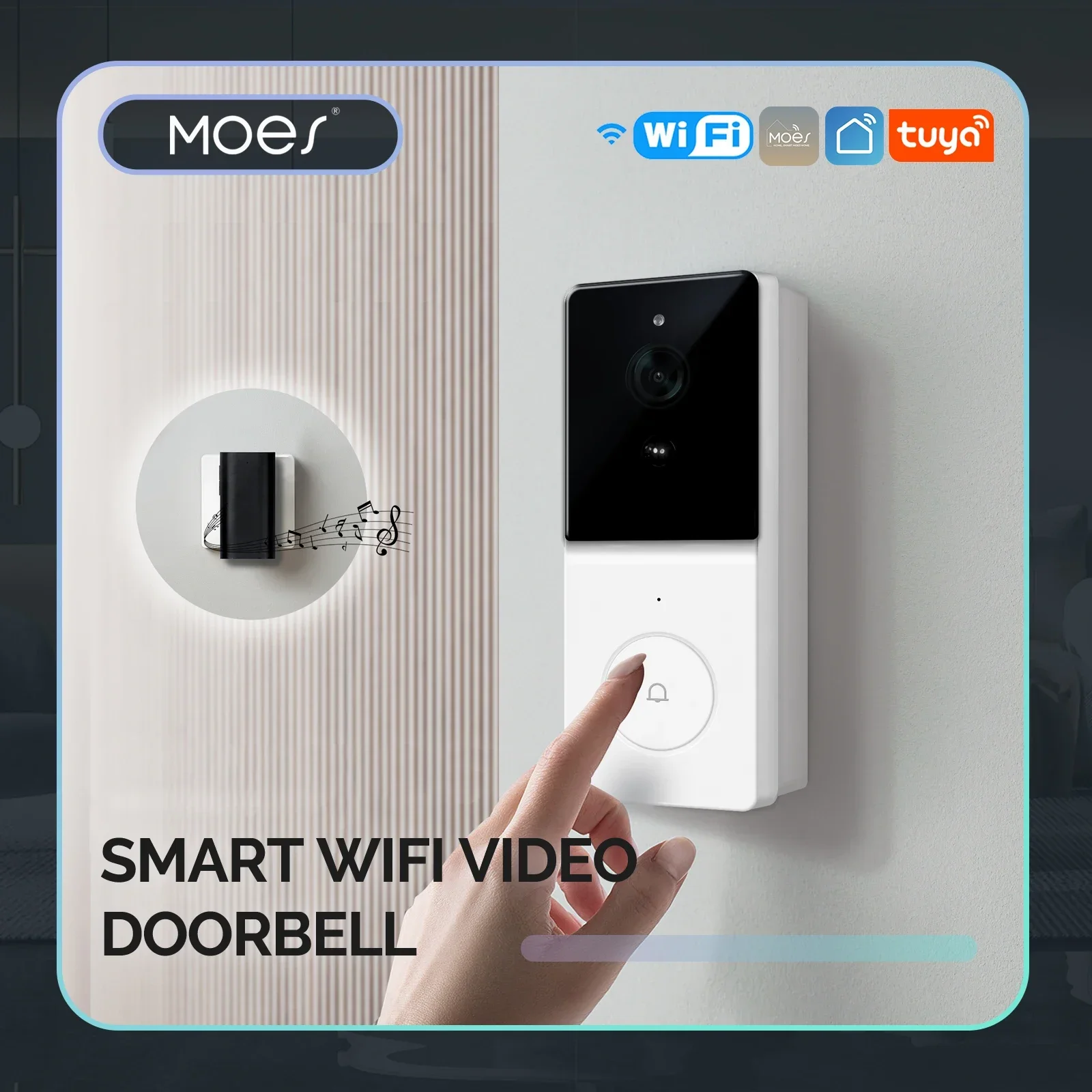 MOES Tuya Smart WiFi Video Doo - Home Security Adt avaliação e preço